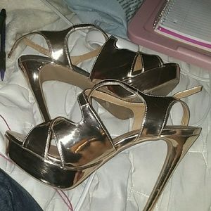 Rose gold heels